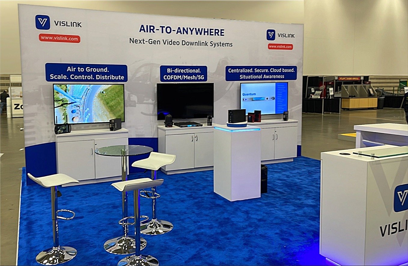 Vislink HeliExpo Stand setup2